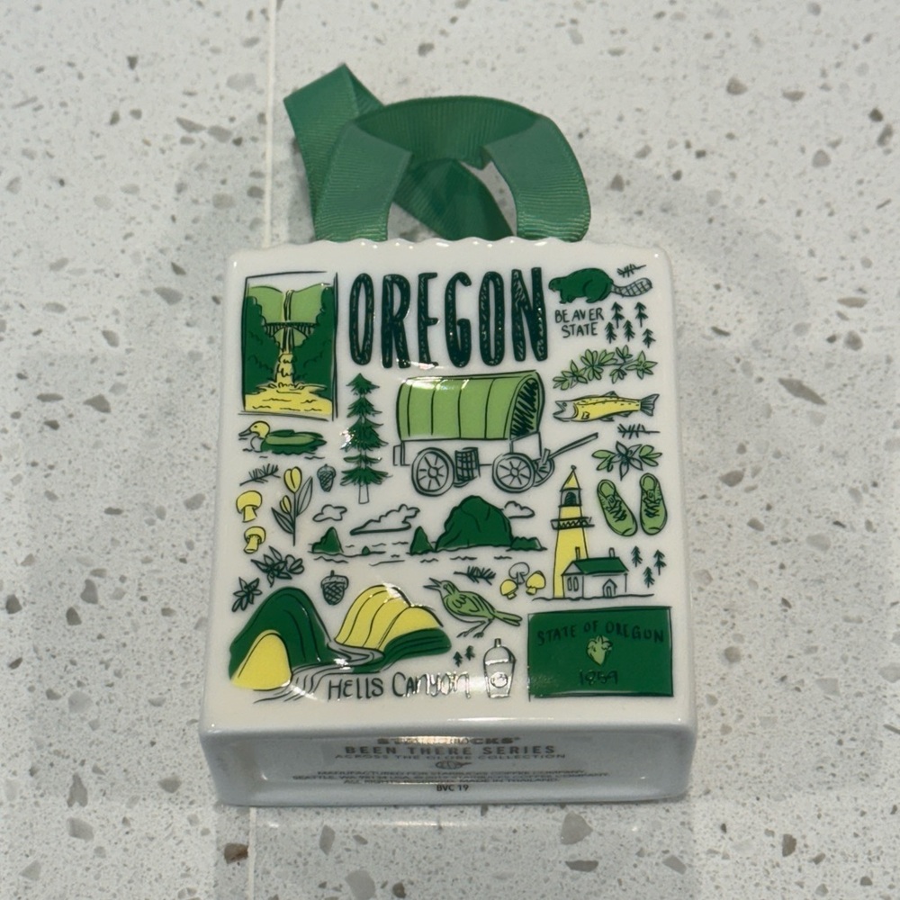 Starbucks You Are Here Bag Ornament - Oregon